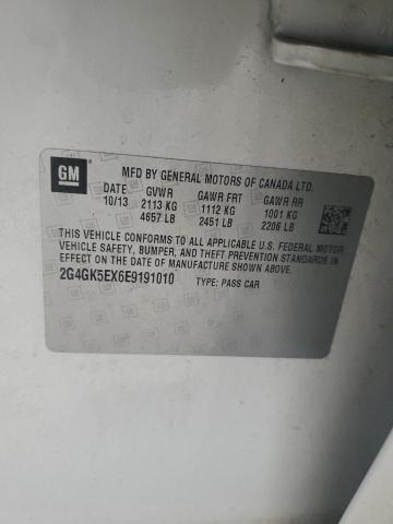 2G4GK5EX6E9191010 - 2014 BUICK REGAL 白色 照片 12