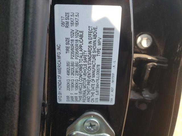 5J8TB4H76JL006578 - 2018 ACURA RDX ADVANCE Qara foto 13