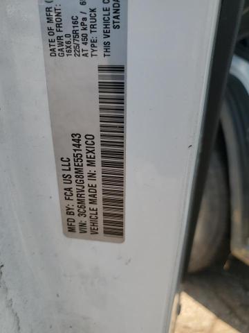 3C6MRVJG8ME551443 - 2021 RAM PROMASTER 3500 HIGH თეთრი ფოტო 12