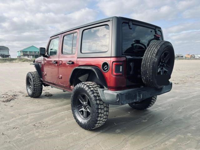 1C4HJXDN8MW764566 - 2021 JEEP WRANGLER U SPORT BURGUNDY photo 3