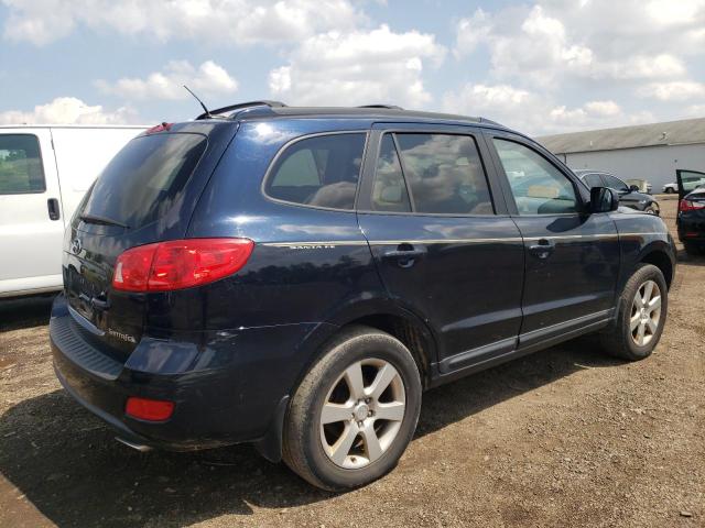 5NMSH13E49H244679 - 2009 HYUNDAI SANTA FE SE BLUE photo 3