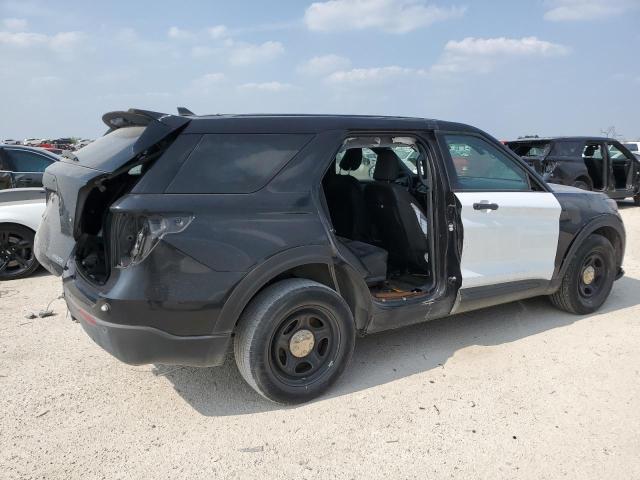1FM5K8AB5MGA43286 - 2021 FORD EXPLORER POLICE INTERCEPTOR 双色 照片 3
