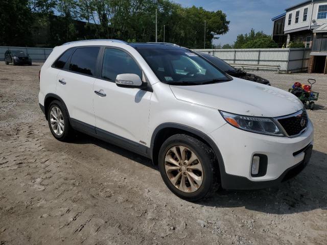 5XYKUDA76EG532502 - 2014 KIA SORENTO EX WHITE photo 4