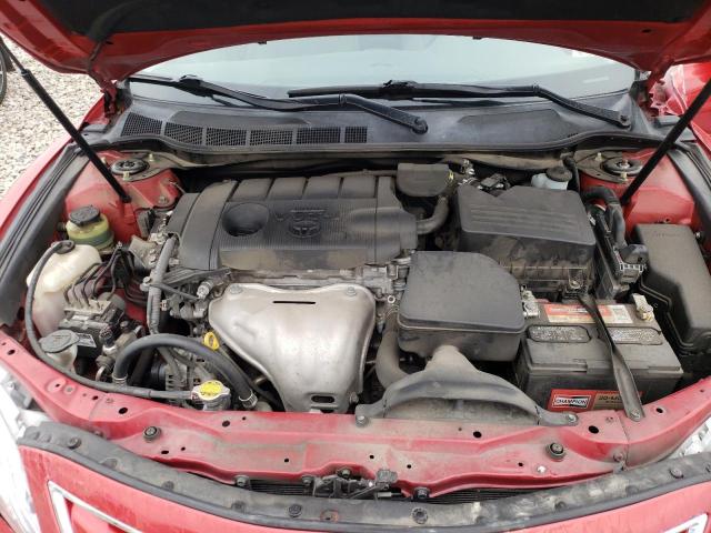 4T4BF3EK1BR096365 - 2011 TOYOTA CAMRY BASE RED photo 11