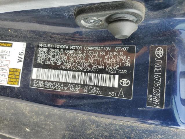 JTKDE167380239897 - 2009 SCION TC BLUE photo 12