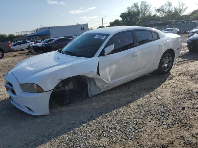 2C3CDXAT3DH701334 - 2013 DODGE CHARGER POLICE WHITE photo 1