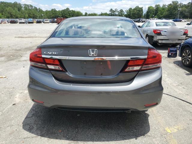 2HGFB2F56DH522265 - 2013 HONDA CIVIC LX GRAY photo 6