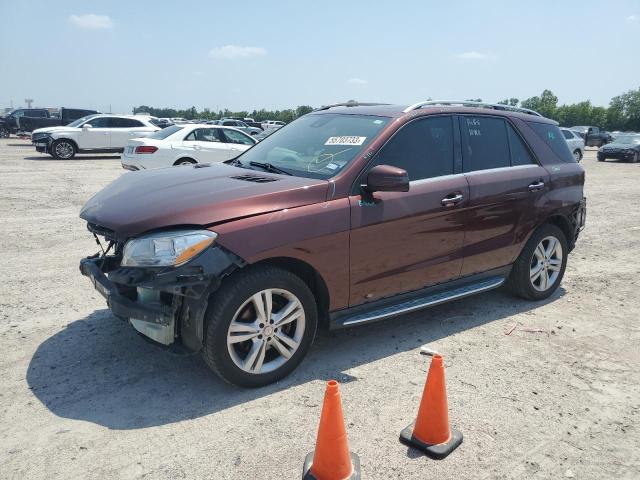 4JGDA5HB7FA450616 - 2015 MERCEDES-BENZ ML 350 4MATIC BURGUNDY photo 1