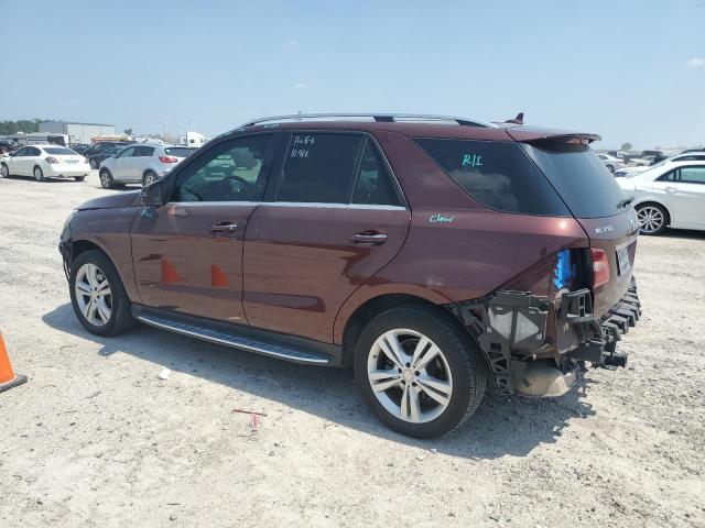 4JGDA5HB7FA450616 - 2015 MERCEDES-BENZ ML 350 4MATIC BURGUNDY photo 2