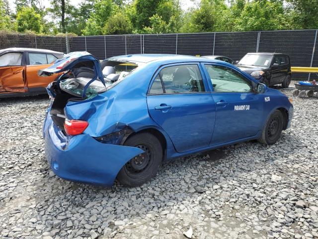 2T1BU4EE1AC372835 - 2010 TOYOTA COROLLA BASE BLUE photo 3