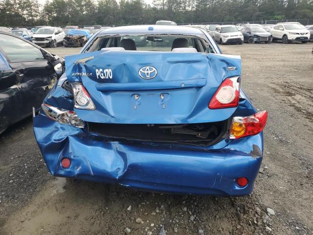 2T1BU4EE1AC372835 - 2010 TOYOTA COROLLA BASE BLUE photo 6