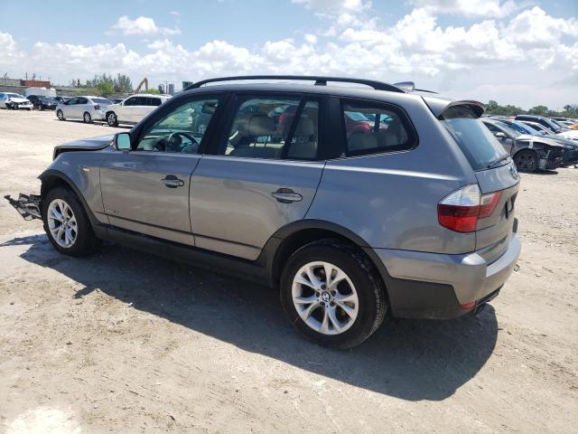 WBXPC93419WJ26745 - 2009 BMW X3 XDRIVE30I GRAY photo 2