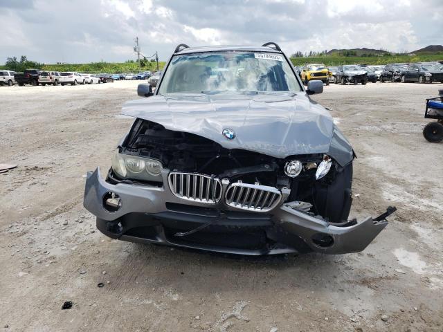 WBXPC93419WJ26745 - 2009 BMW X3 XDRIVE30I GRAY photo 5