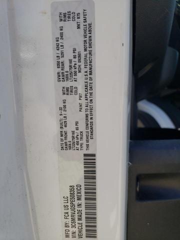 3C6MRVJG5PE508358 - 2023 RAM PROMASTER 3500 HIGH Biały zdjęcie 12