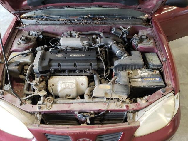 KMHJF25F4XU863684 - 1999 HYUNDAI ELANTRA BASE BURGUNDY photo 11