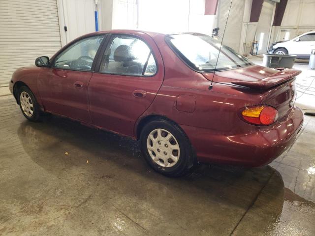 KMHJF25F4XU863684 - 1999 HYUNDAI ELANTRA BASE BURGUNDY photo 2