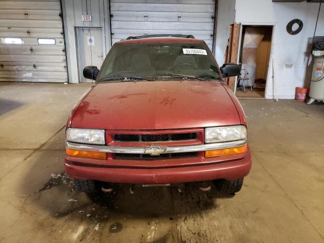 1GNCT18W5XK213258 - 1999 CHEVROLET BLAZER RED photo 5