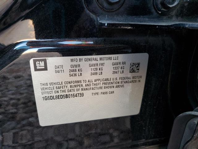 1G6DL8ED5B0164739 - 2011 CADILLAC CTS PERFORMANCE COLLECTION BLACK photo 12