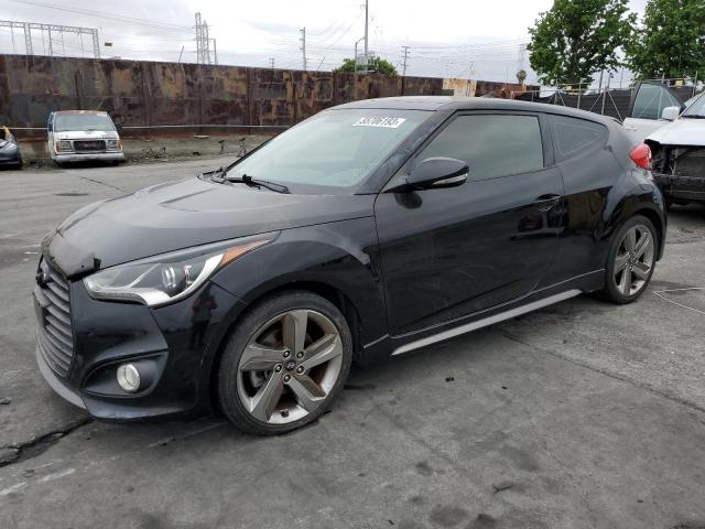 KMHTC6AE1DU158133 - 2013 HYUNDAI VELOSTER TURBO BLACK photo 1