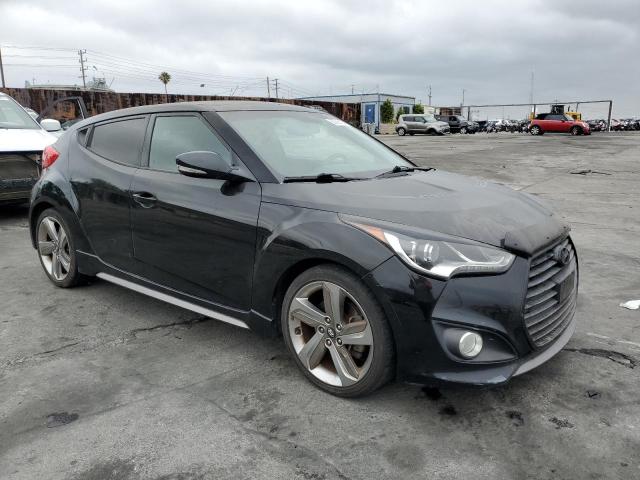 KMHTC6AE1DU158133 - 2013 HYUNDAI VELOSTER TURBO BLACK photo 4