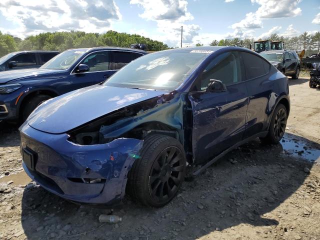 7SAYGDEE1NA018204 - 2022 TESLA MODEL Y BLUE photo 1