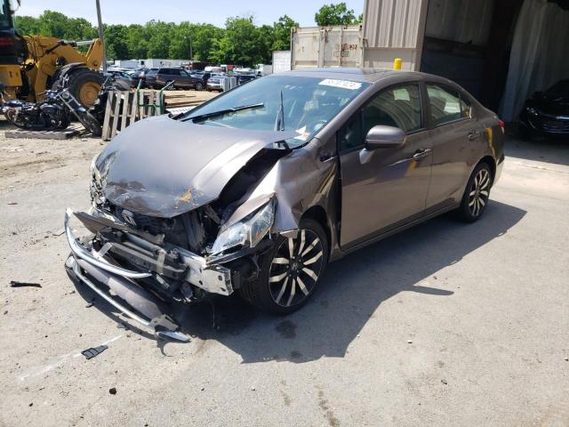 2HGFB2F99FH504851 - 2015 HONDA CIVIC EXL 棕色 照片 1