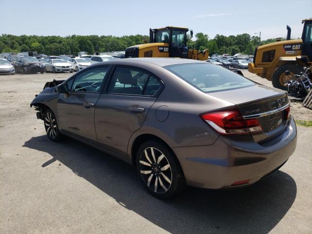 2HGFB2F99FH504851 - 2015 HONDA CIVIC EXL 棕色 照片 2