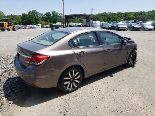 2HGFB2F99FH504851 - 2015 HONDA CIVIC EXL 棕色 照片 3