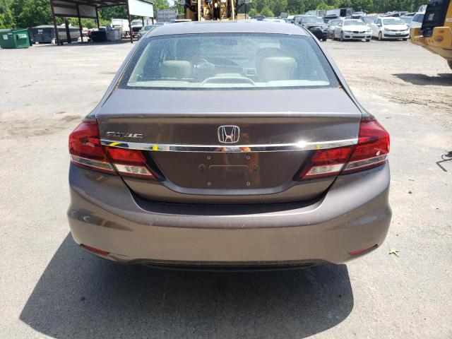 2HGFB2F99FH504851 - 2015 HONDA CIVIC EXL 棕色 照片 6