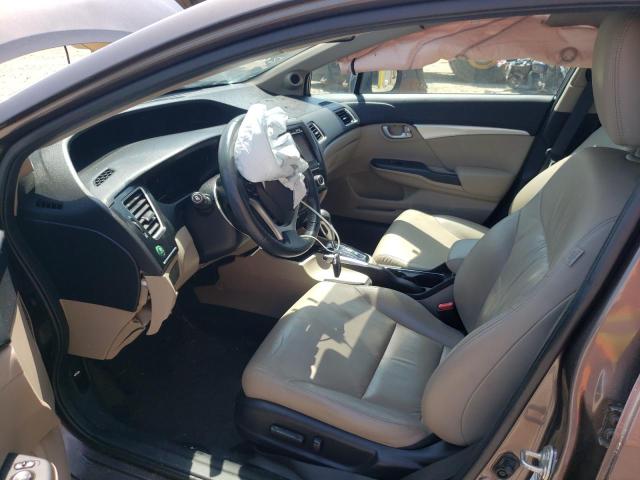 2HGFB2F99FH504851 - 2015 HONDA CIVIC EXL 棕色 照片 7