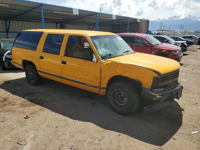 1GNEC16K2NJ341002 - 1992 CHEVROLET SUBURBAN C1500 YELLOW photo 4