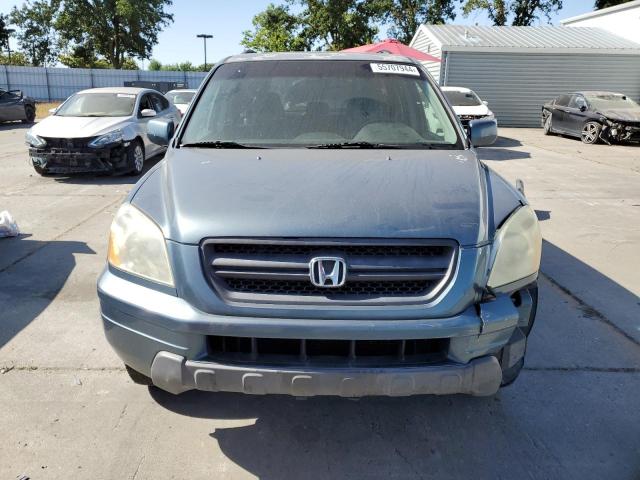 2HKYF18745H501847 - 2005 HONDA PILOT EXL BLUE photo 5