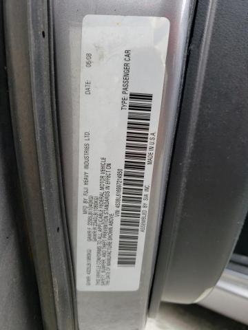 4S3BL616997214950 - 2009 SUBARU LEGACY 2.5I SILVER photo 12