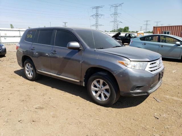 5TDBK3EH6BS061582 - 2011 TOYOTA HIGHLANDER BASE GRAY photo 4