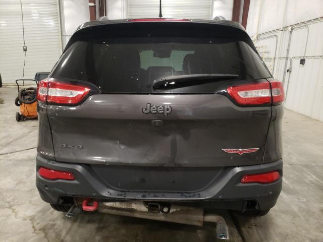 1C4PJMBS6FW754155 - 2015 JEEP CHEROKEE TRAILHAWK GRAY photo 6