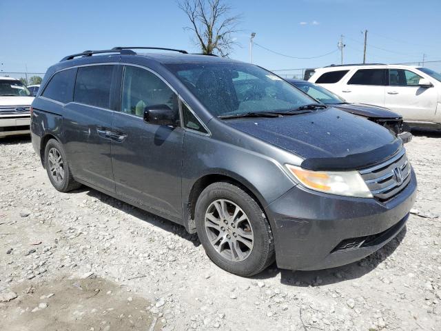 5FNRL5H64BB004819 - 2011 HONDA ODYSSEY EXL GRAY photo 4