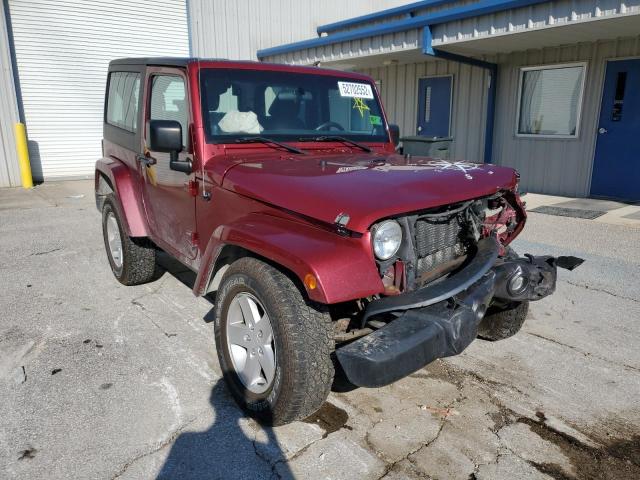 1C4AJWAG2DL508538 - 2013 JEEP WRANGLER SPORT MAROON photo 1