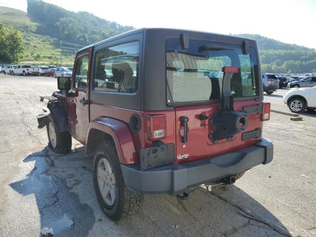 1C4AJWAG2DL508538 - 2013 JEEP WRANGLER SPORT MAROON photo 3