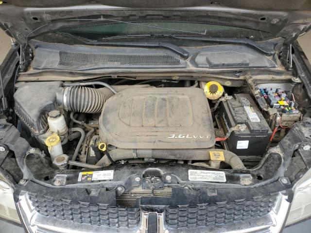 2C4RDGCGXHR772620 - 2017 DODGE GRAND CARA SXT GRAY photo 12