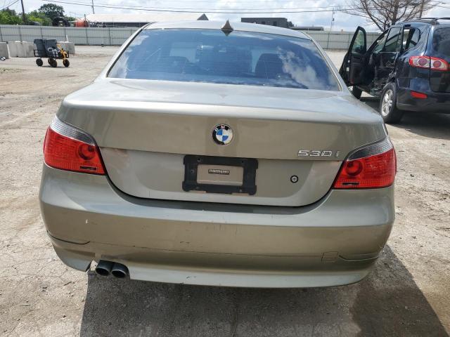 WBANE73576CM38705 - 2006 BMW 530 I TAN photo 6