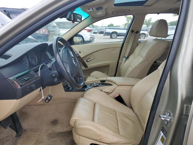 WBANE73576CM38705 - 2006 BMW 530 I TAN photo 7