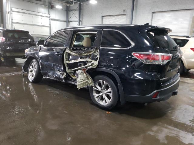 5TDJKRFH6FS179313 - 2015 TOYOTA HIGHLANDER XLE Սև լուսանկար 2