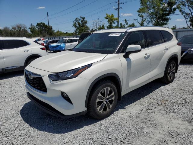 5TDGZRBH5LS519400 - 2020 TOYOTA HIGHLANDER XLE WHITE photo 1