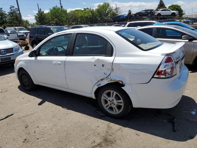 KL1TG5DE5BB120743 - 2011 CHEVROLET AVEO LT WHITE photo 2