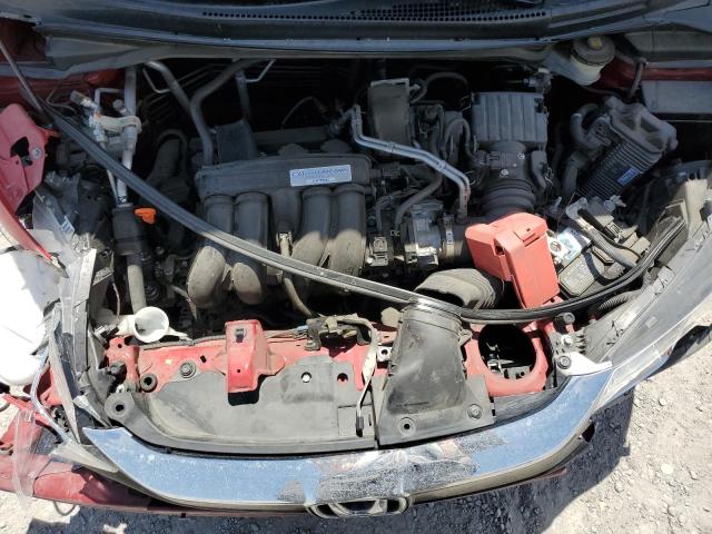 3HGGK5H46KM729943 - 2019 HONDA FIT LX RED photo 11