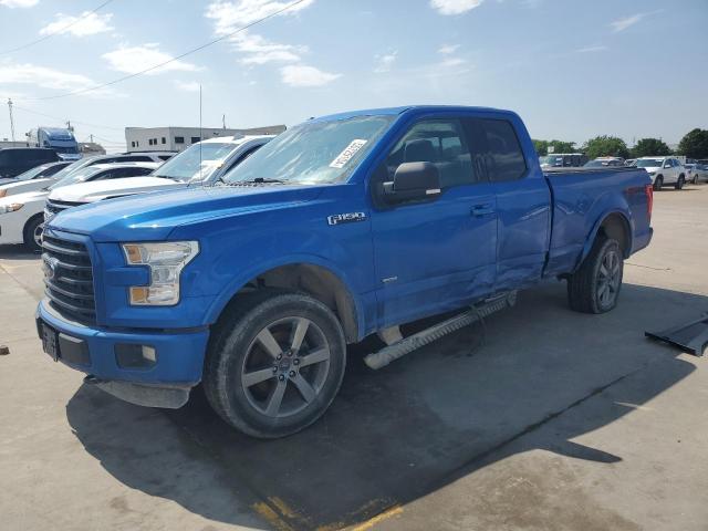 1FTEX1EP1FFC71524 - 2015 FORD F150 SUPER CAB BLUE photo 1