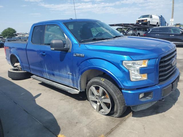 1FTEX1EP1FFC71524 - 2015 FORD F150 SUPER CAB BLUE photo 4