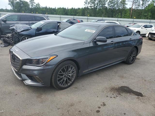 KMHGN4JBXJU242081 - 2018 GENESIS G80 SPORT GRAY photo 1