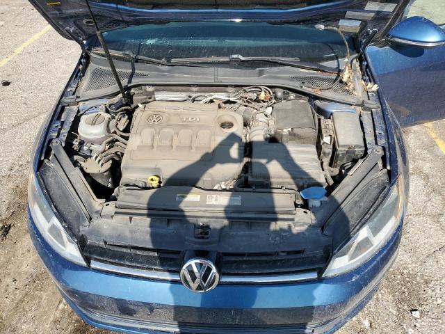 3VWCA7AU1FM501471 - 2015 VOLKSWAGEN GOLF SPORT TDI S BLUE photo 11