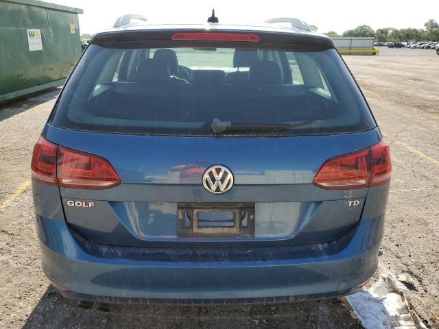 3VWCA7AU1FM501471 - 2015 VOLKSWAGEN GOLF SPORT TDI S BLUE photo 6